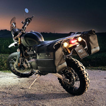 BMW R nineT 1200 Roadster [2014-2023] - Paar Cult-Seitentaschen aus Spaltleder 40L - 50L + Aluminiumplatte