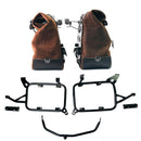 BMW F 850 GS Adventure [2019-2024] - Paar Cult-Seitentaschen Crust-Leder 40 l – 50 l + Alu-Platte + Alu-Kofferrahmen BMW F850GS + ADV