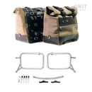 BMW R 1150 GS [1999-2004] - Paar Cult-Seitentaschen Spaltleder 40–50L + Alu-Platte + Taschenrahmen Alu R850R - R1100R - R1150R, R850GS - R1100GS - & ADV