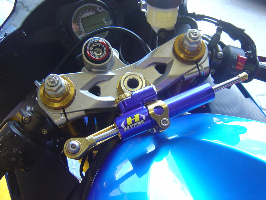 Kawasaki ZX-6 R, ZX-6 RR [HYPERPRO] - Monteringssats för styrdämpare, guld (MK-KA06-T005)