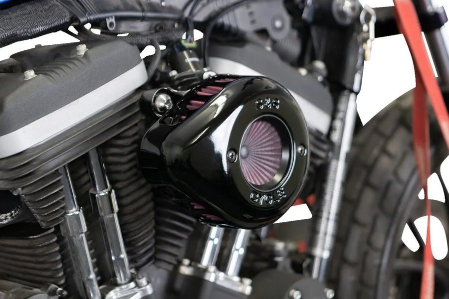 Harley-Davidson XL 883 L Sportster SuperLow [2020] - Air Stinger Stealth Luftfiltersatz – Oberfläche: Schwarz – Bild 5