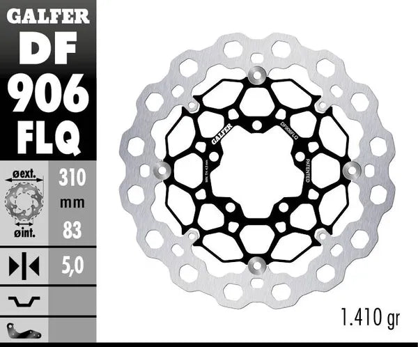 Triumph Bonneville 1200 Speedmaster [2019, 2024, 2022, 2023] - Schwimmende Bremsscheibe Cubiq – Bild 4