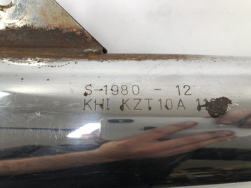 Kawasaki Z 1100 KZT10A [1984] - Avgasljuddämpare utslag utslag krom till höger - 0