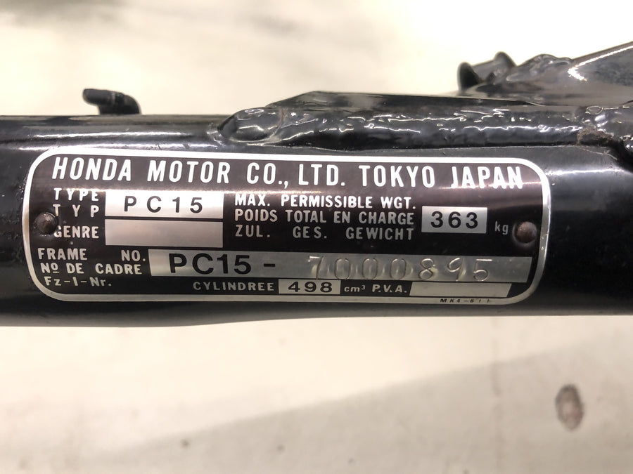 Honda XBR 500 PC15 [1989] - Ram med papper