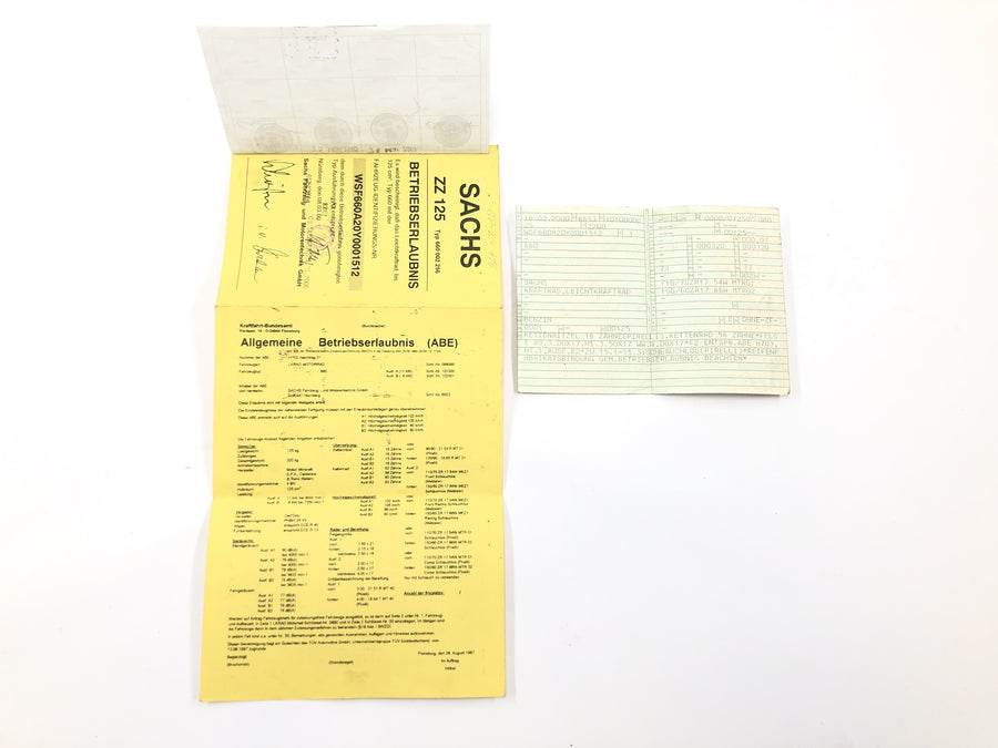 Sachs ZX 125 [2000] - Rahmen mit Papieren