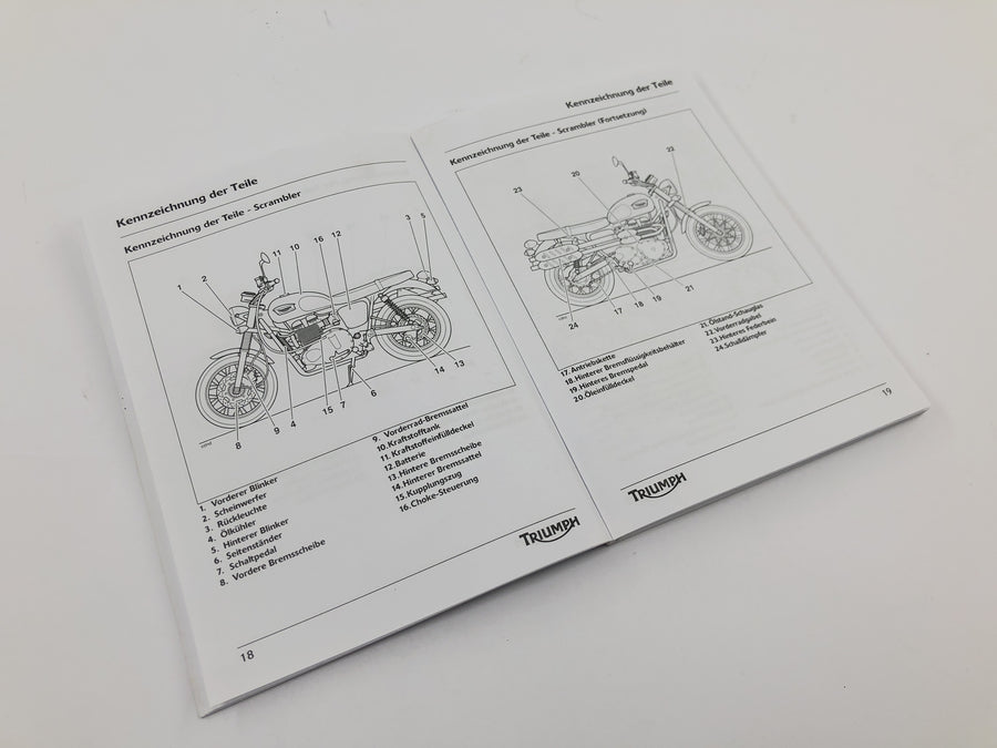 Triumph Bonneville T100 986MF [2012] - Bruksanvisning