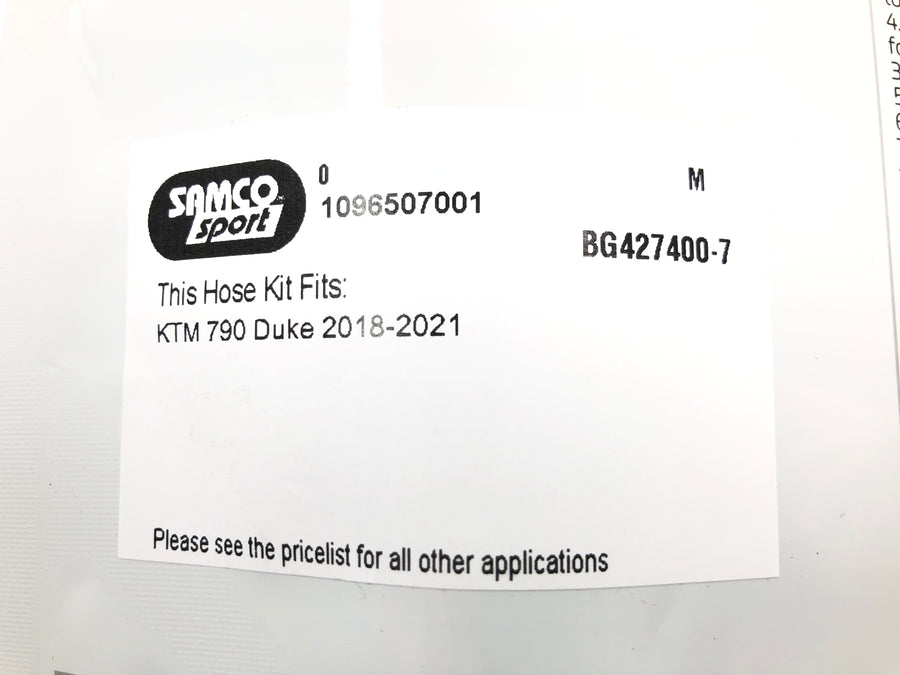 KTM 790 Duke - Kylarslangsats svarta kylvätskeslangar OEM