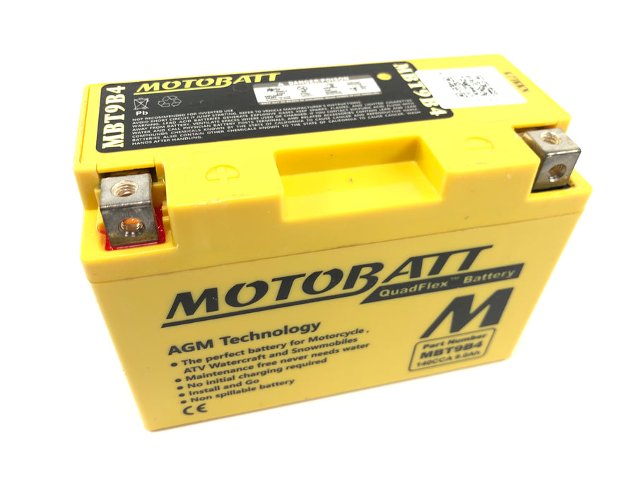 Olika modeller - batteri AGM startbatteri QuadFlex MBT9B4 underhållsfritt
