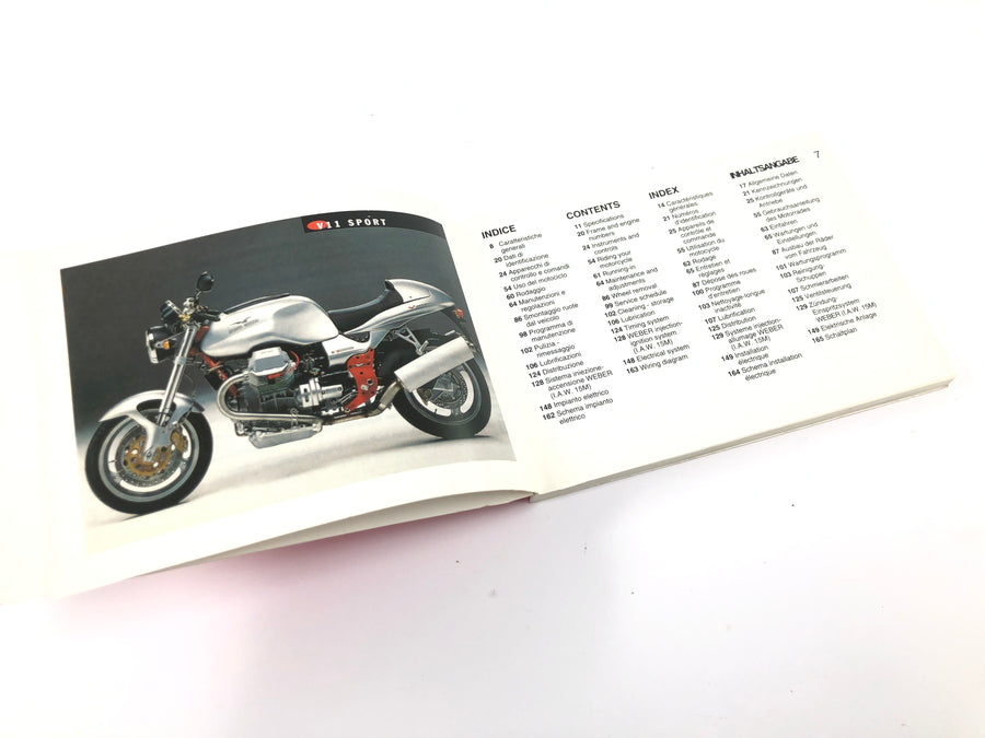 Moto Guzzi V11 Sport [1999] - Handbuch Fahrerhandbuch Bedienungsanleitung