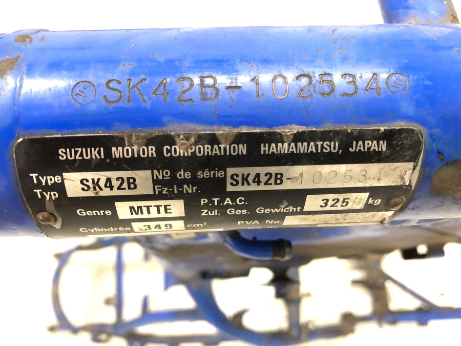 Suzuki DR 350 SK42B [1991] - Ram med papper