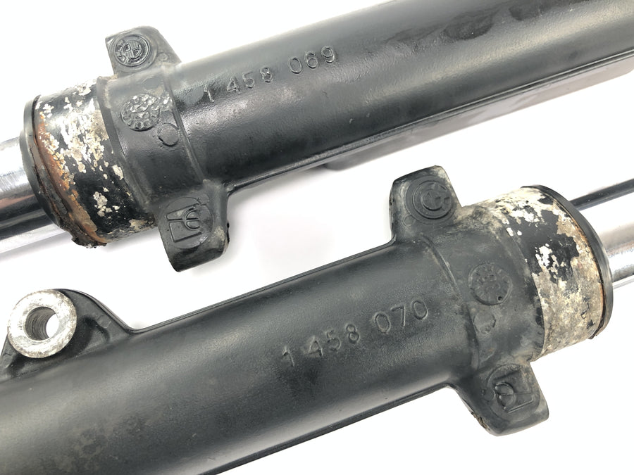 BMW R 100 GS 247E [1991] - Gabel Telegabel Vordergabel Standrohre Tauchrohre Achse