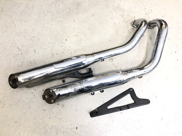 Kawasaki VN 800 VN800A [1996] - Avgassystem avgasljuddämpare grenrör avgasrör komplett med hållare