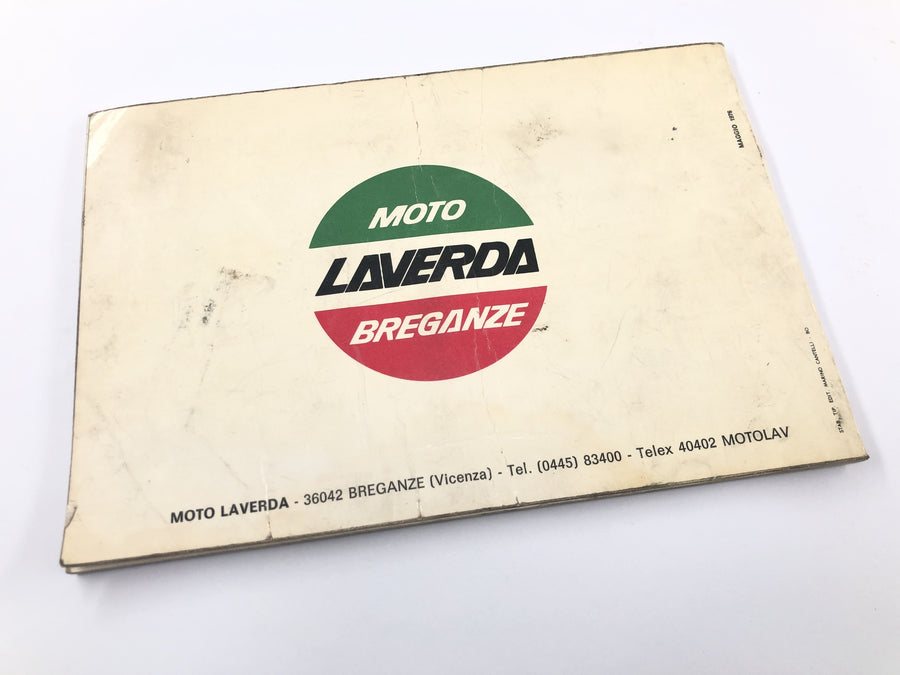 Laverda 1000 [1978] - Bruksanvisning Användarmanual
