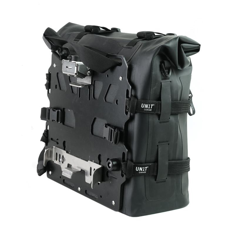 BMW F 900 GS [2023-] - Zwei Khali TPU-Seitentaschen 35 l – 45 l + Paar Aluminiumplatten + Aluminium-Kofferrahmen