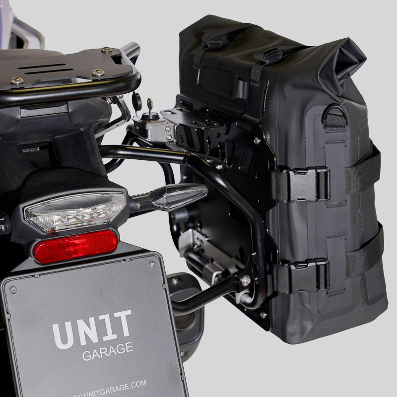 BMW F 450 GS [2026-] - Zwei Khali-Seitentaschen TPU 35L - 45L + Paar Aluminiumplatten + Atlas Aluminium-Satteltaschenrahmen