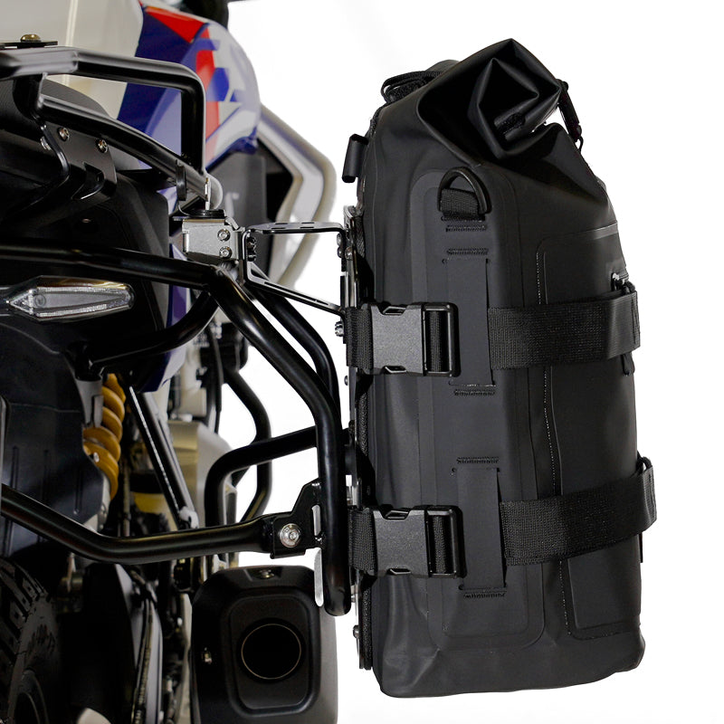 BMW F 450 GS [2026-] - Zwei Khali-Seitentaschen TPU 35L - 45L + Paar Aluminiumplatten + Atlas Aluminium-Satteltaschenrahmen