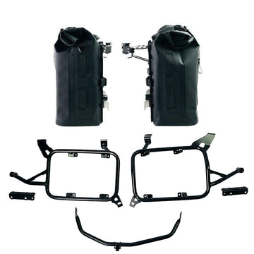 BMW F 850 GS Adventure [2019-2024] - Zwei Khali TPU-Seitentaschen 35 l – 45 l + Paar Aluminiumplatten + Alu-Kofferrahmen BMW F850GS + ADV
