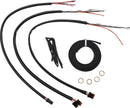 harley davidson flfb [LA CHOPPERS] – Komplettes Midnight Geflochtenes Lenkerzug-/Bremsleitungskit-2