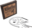 harley davidson softail street bob fxbb [BURLY BRAND] – Komplettes schwarzes Vinyl-Lenkerzug-/Leitungskit für Ape Hangers-2