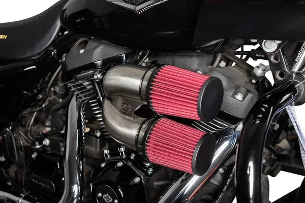 Harley-Davidson FXBR 1923 Softail Breakout 117 [2025] - Tuned Induction Luftfilterkit – Oberfläche: Silber – Bild 10