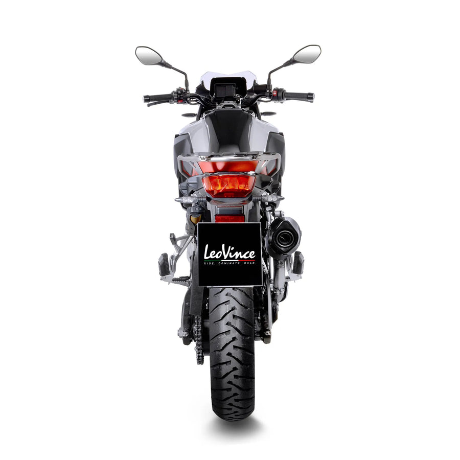 bmw f 850 gs [LEOVINCE] – Nero bakre ljuddämpare – rostfritt stål