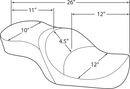 harley davidson touring [DRAG SPECIALTIES] – Touringstol med låg profil-4