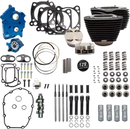 Harley-Davidson FXBB 1923 Softail Street Bob 117 [2026] - 129" Power Package Motorleistungs-Kit – Oberfläche: Schwarz, Hervorgehobene Lamellen – Merkmal: Verchromte Stößelstangenrohre – Bild 3