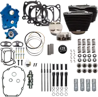 Harley-Davidson Fxlrs 1923 ABS [2026] - 129" Power Package Motorleistungs-Kit – Oberfläche: Schwarz, Hervorgehobene Lamellen – Merkmal: Schwarze Stößelstangenrohre – Bild 3