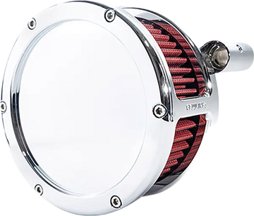 Harley-Davidson FXST 1584 Softail Standard [2008-2011] - BA Luftfilterkit – Oberfläche: Verchromt, Rot – Bild 2