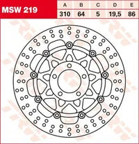 Suzuki GS 500 E [1997, 2006-2009] - bromsskiva - bild 11