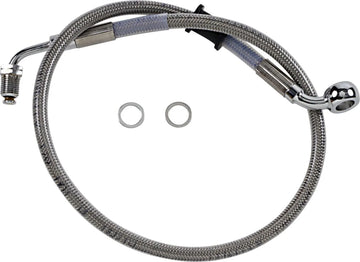 harley davidson flde [DRAG SPECIALTIES] - Bromsledningssats i rostfritt stål