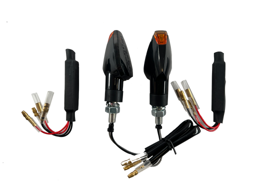 2 LED Blinker Black Resistances [E -Test Mark] - Yamaha XT 125 250 350 500 660