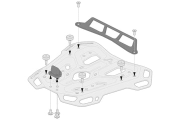[SW-MOTECH] - Adaptersats för ADVENTURE-RACK bagagehylla för Givi/Kappa Monolock – bild 2