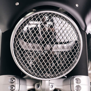 BMW R nineT 1200 Scrambler [2016-2023] - Scheinwerferabdeckung Schutzgitter Grau