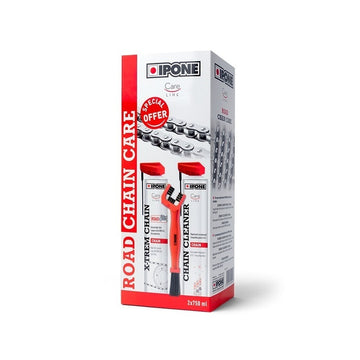 IPONE Chain Care Pack Road – kedjevårdsset med rengöringsmedel, spray och borste