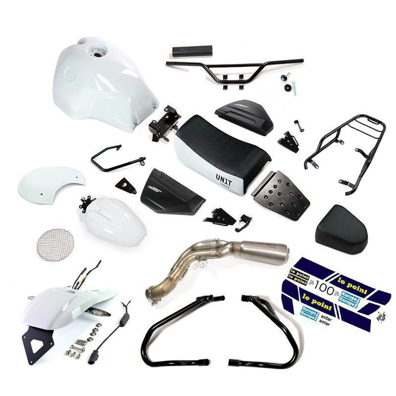 BMW R nineT 1200 Urban G/S (lågt avgassystem) [2017-2023] - PARIS DAKAR HA83 Kit med tillbehör