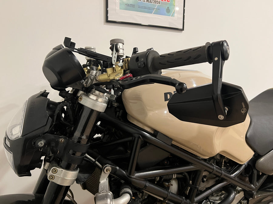 Styrändspeglar 2 delar [E-mark] - Kawasaki Z 125 650 900 H2 RS perspektivvy