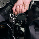 BMW F 850 GS [2018-2024] - Aluminiumplatte + Schnellkupplung und Verschluss aus Edelstahl (Schalldämpferseite)