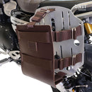 BMW R 1150 R [2000-2006] - Alu-Taschenhalter mit Lederfront, Schnellkupplung und rechtem Rahmen