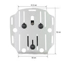 BMW R 1150 R [2000-2006] - Påshållare i aluminium med Hypalon front, snabbkoppling och höger ram
