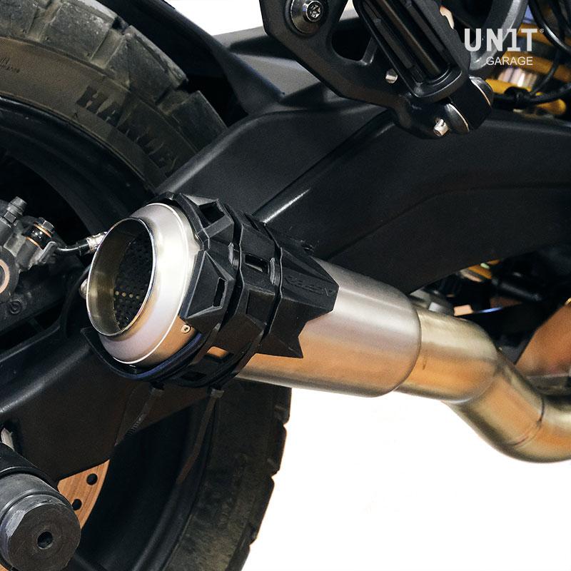 BMW R nineT 1200 Urban G/S (högt avgassystem) [2017-2023] - Svart ljuddämparskydd