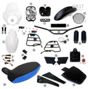 BMW R 1150 R [2000-2006] - PRO Kit mit Rohr-Tankseitenverkleidungen (Alpinweiß)