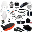 BMW R 1150 R [2000-2006] - PRO Kit mit Rohr-Tankseitenverkleidungen (Alpinweiß)