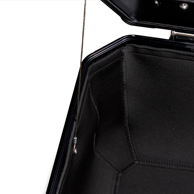 BMW R nineT 1200 Urban G/S (niedriger Auspuff) [2017-2023] - Neopren-Innenauskleidungen für Aluminiumtaschen Atlas 39L + 32L Auspuffseiten + Neopren-Innenauskleidung für Atlas 44L-Topcase