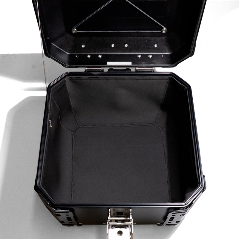 BMW R 12 nineT [2024-2026] - Neopren-Futter Aluminiumtaschen Atlas 48L + 41L Auspuffseiten + Neopren-Futter Atlas 44L-Topcase