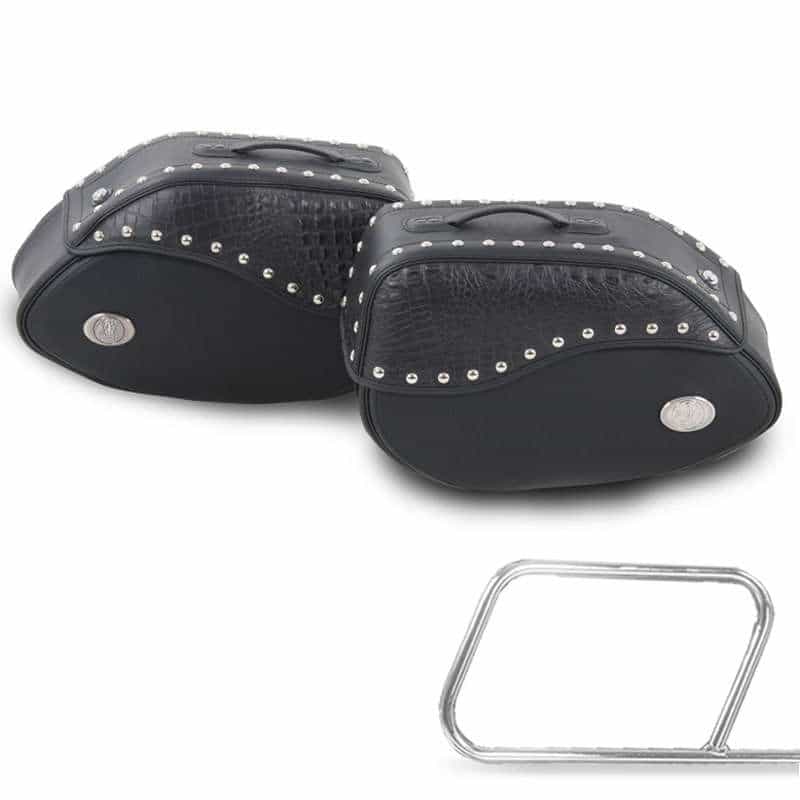 Motorcykelväska [Hepco & Becker] - sadelväskor Ivory black - tubväska hållare