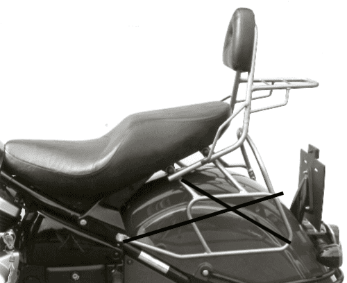 Kawasaki VN 800 Drifter [1999-2003] - Sissybar mit Gepäckbrücke