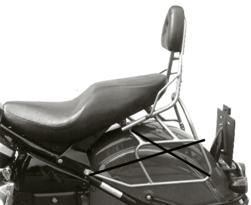 Kawasaki VN 800 Drifter [1999-2003] - Sissybar ohne Gepäckbrücke