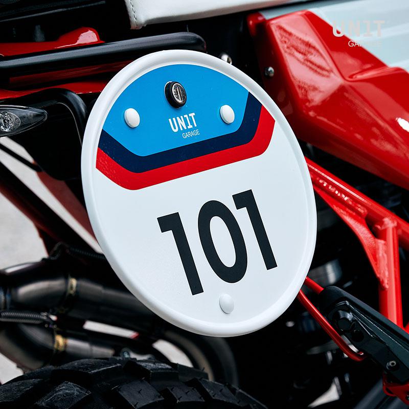 BMW R 1200 GS LC Rad [2013-2019] - Startnummerntafel mit Schnellverschluss und Schloss