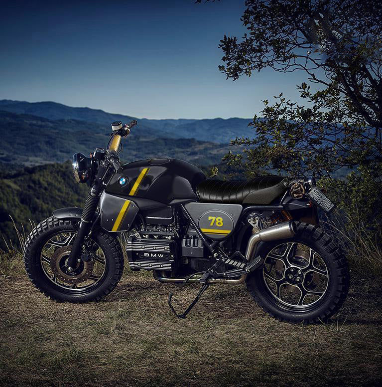 BMW R nineT 1200 Urban G/S (niedriger Auspuff) [2017-2023] - Ein Meter gelber 40. Aufkleber